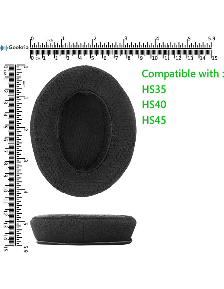 Almohadillas de Reemplazo Geekria para Corsair HS35/HS40/HS45 Almohadillas de Reemplazo Geekria para Corsair HS35/HS40/HS45