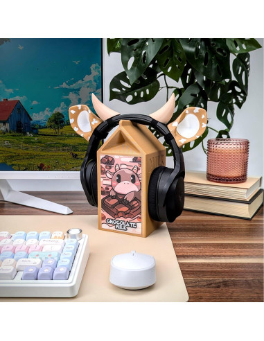 Orejas y Cuernos de Vaca BeamTeam3D para Auriculares - Accesorios Divertidos