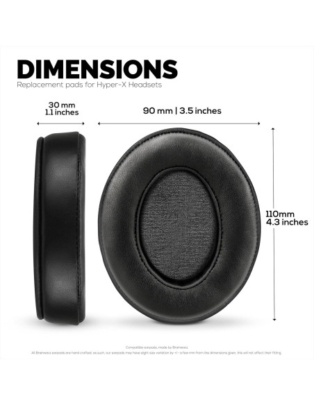 Almohadillas de Gel para Auriculares HyperX Cloud - Brainwavz Almohadillas de Gel para Auriculares HyperX Cloud - Brainwavz