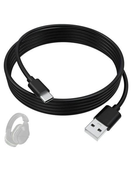 Cargador USB Tipo C Zosvoses 1.5m para Auriculares Turtle Beach Cargador USB Tipo C Zosvoses 1.5m para Auriculares Turtle Beach