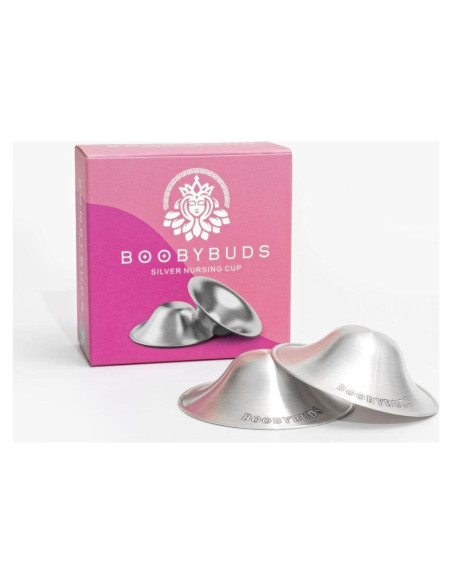Copas de Lactancia BoobyBuds Plata 999 - Protectores de Pezón Copas de Lactancia BoobyBuds Plata 999 - Protectores de Pezón