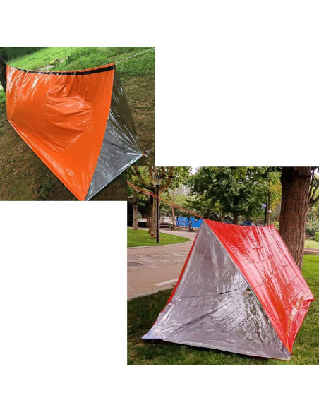Tienda de Emergencia JUBSOSCAMP para 2 Personas 149.9x239.4cm Tienda de Emergencia JUBSOSCAMP para 2 Personas 149.9x239.4cm