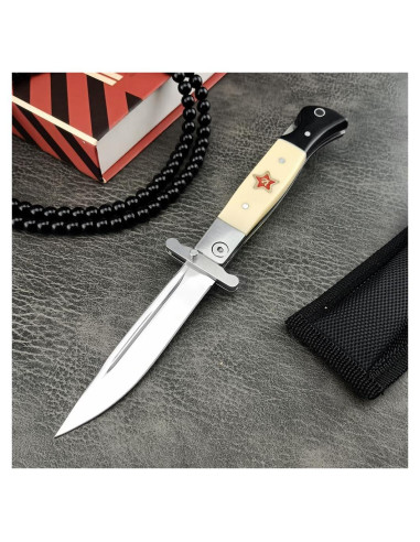 Cuchillo Plegable Goshawk Finka-NKVD KGB 9.29 cm ABS EDC