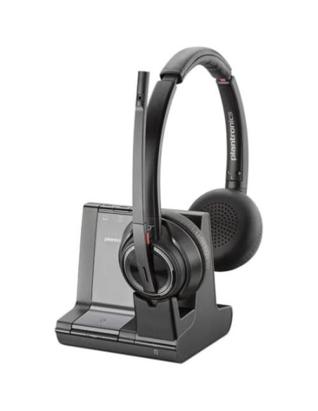 Auriculares inalámbricos DECT Savi 8220 Poly Plantronics - Doble oído - Certificado Teams Auriculares inalámbricos DECT Savi 8220 Poly Plantronics - Doble oído - Certificado Teams