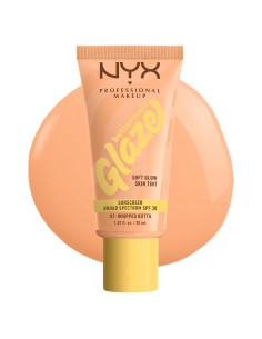 Tinte de Piel Brillante NYX Buttermelt Glaze SPF 30 30 ml