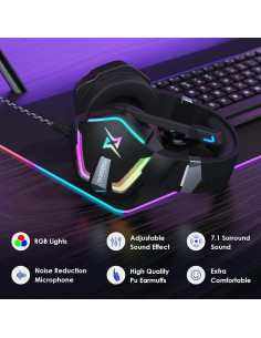 Auriculares de Juego Targeal SKY-917 7.1 USB con Micrófono 2