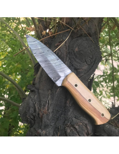 Cuchillo Vikingo Maestro Fabricante de Damasco 22.86-25.4 cm