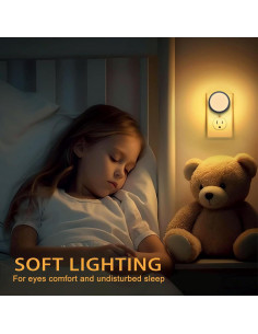 Luz Nocturna LED HaloNite con Sensor 3000K - Paquete de 2 2