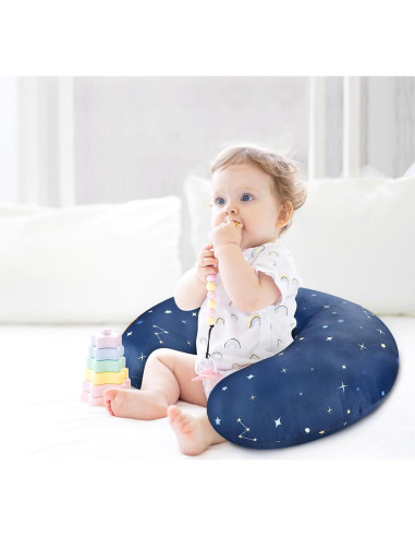 Funda de Almohada de Lactancia Pea Pod 2 Piezas Azul Espacio