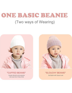 Gorro de lana para bebé turbante gris y negro - 2 unidades 2