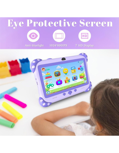 Tableta para Niños YINOCHE Y8 7" Android 11, 32GB, Control Parental Tableta para Niños YINOCHE Y8 7" Android 11, 32GB, Control Parental