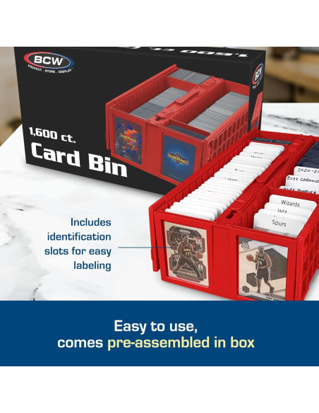 Caja de Cartas BCW Roja - Almacenamiento para 1600 Cartas Caja de Cartas BCW Roja - Almacenamiento para 1600 Cartas