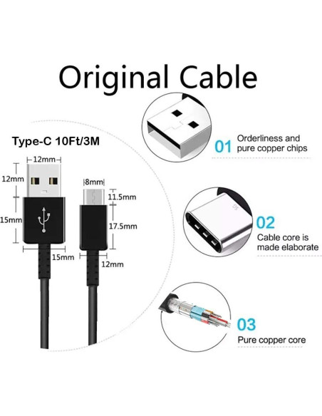 Cable USB-C de Carga Rápida 1m Volt Plus Tech (2xPack) Cable USB-C de Carga Rápida 1m Volt Plus Tech (2xPack)