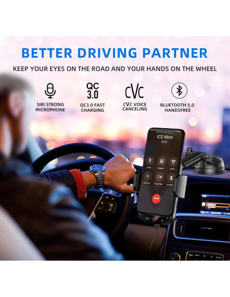 Adaptador de Coche Bluetooth 3 en 1 Magift A20 Pro - Carga Rápida QC3.0 Adaptador de Coche Bluetooth 3 en 1 Magift A20 Pro - Carga Rápida QC3.0