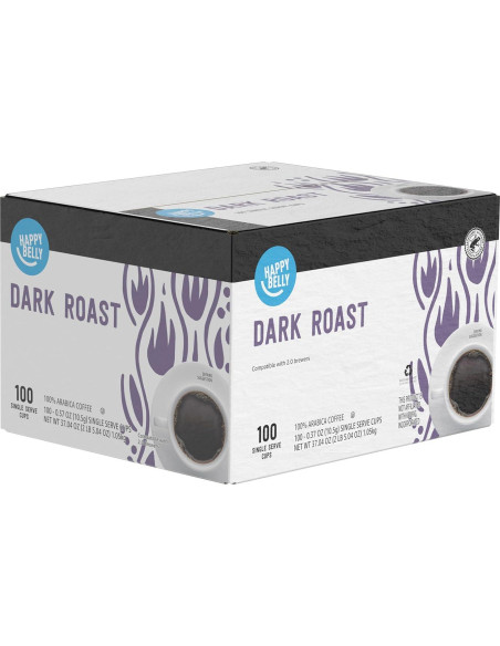Cápsulas de Café Happy Belly Tostado Oscuro 100 Unidades Cápsulas de Café Happy Belly Tostado Oscuro 100 Unidades