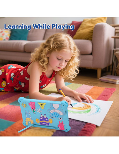 Tableta Android 7" Trayoo KIDS710 32GB para Niños Azul