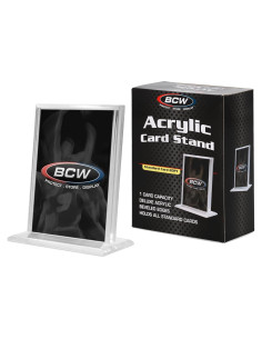 Soporte de Exhibición de Cartas BCW Acrílico Vertical 8.89x6.99cm