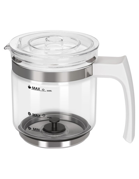 Hervidor de Leche Espumadora ByNaRIX 0.5L Vidrio Desmontable Hervidor de Leche Espumadora ByNaRIX 0.5L Vidrio Desmontable