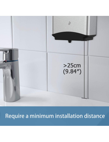 Dispensador Automático de Jabón AIKE AK1206 1100ml Acero Inoxidable