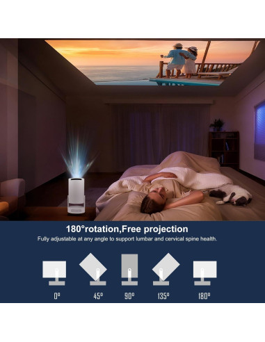 Proyector Mini YENOCK WiFi Bluetooth 4K Portátil HD 720P