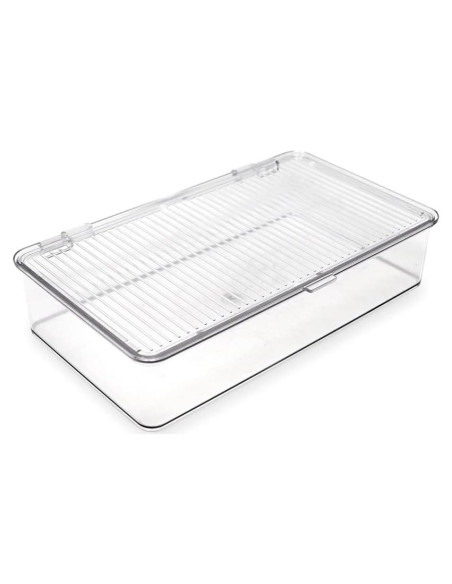 Contenedor Organizador Apilable Isaac Jacobs 27.3x16.5x6.1cm Transparente Contenedor Organizador Apilable Isaac Jacobs 27.3x16.5x6.1cm Transparente