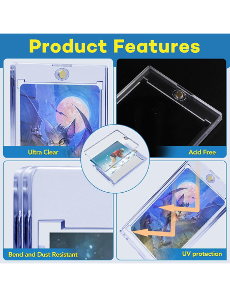 20 Fundas Magnéticas para Tarjetas 35pt ZENOWICK - Protección U-V 20 Fundas Magnéticas para Tarjetas 35pt ZENOWICK - Protección U-V