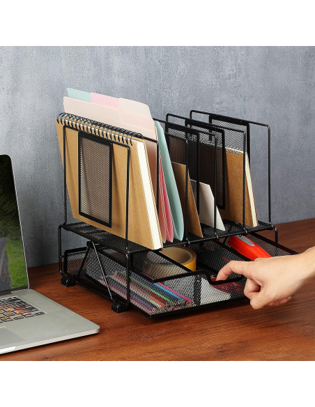 Organizador de Escritorio de Malla Mr. Pen con Cajón 33.4x23.1x29cm Organizador de Escritorio de Malla Mr. Pen con Cajón 33.4x23.1x29cm