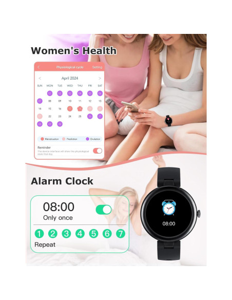 Reloj Inteligente SHANG WING Lynn para Mujeres - Fitness, Llamadas, Monitor Cardíaco, Impermeable Reloj Inteligente SHANG WING Lynn para Mujeres - Fitness, Llamadas, Monitor Cardíaco, Impermeable