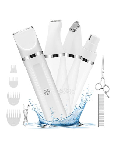 Kit de Aseo para Perros BENTFINE 4 en 1 Inalámbrico Bajo Ruido