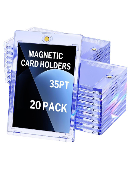 Paquete de 20 Soportes Magnéticos para Tarjetas 35pt YHIJF Paquete de 20 Soportes Magnéticos para Tarjetas 35pt YHIJF