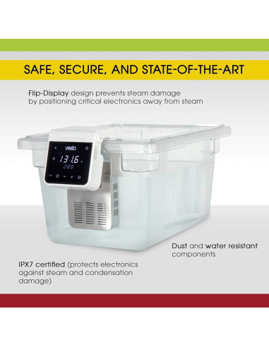 Cocedor Sous Vide Vesta Precision Imersa Elite 900W Plegable
