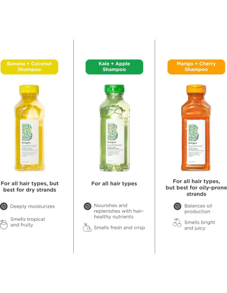 Champú Equilibrante Briogeo Superfoods 370 ml - Mango y Cereza Champú Equilibrante Briogeo Superfoods 370 ml - Mango y Cereza