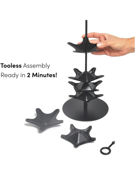 Carrusel de Cápsulas de Café Nespresso Vertuo 40 Cáp. Metal Negro Carrusel de Cápsulas de Café Nespresso Vertuo 40 Cáp. Metal Negro