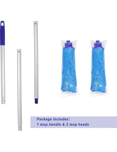 Mopa de Microfibra EaseYourDay con 2 Cabezas y Mango Ajustable