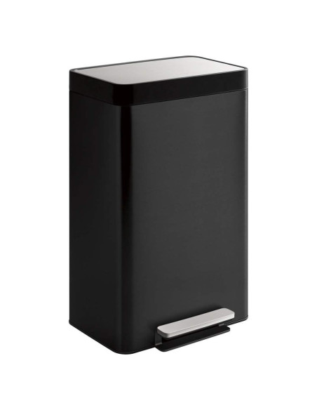 Cubo de Basura KOHLER 49L Acero Inoxidable Negro Pedal Silencioso Cubo de Basura KOHLER 49L Acero Inoxidable Negro Pedal Silencioso