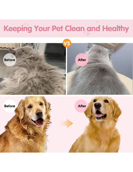 Cepillo de Vapor 4 en 1 Denwwico para Gatos y Perros - Rosa Cepillo de Vapor 4 en 1 Denwwico para Gatos y Perros - Rosa