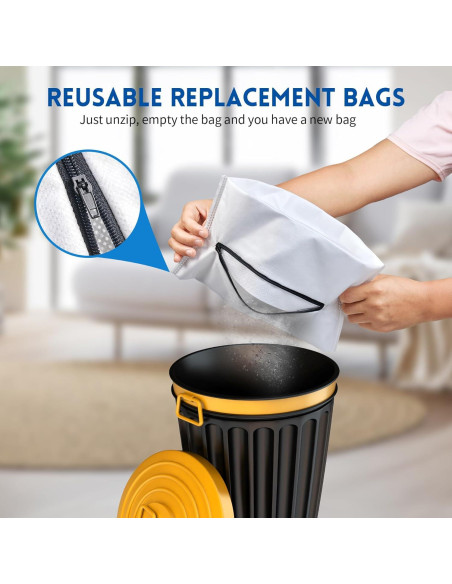 Bolsas de polvo reutilizables CHIKIXSON GN para Miele - 3 bolsas y 6 filtros Bolsas de polvo reutilizables CHIKIXSON GN para Miele - 3 bolsas y 6 filtros