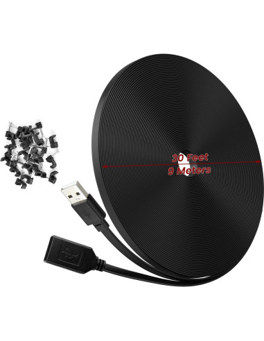 Paquete de 2 Cables de Extensión USB 9m Weishan para Wyze Cam