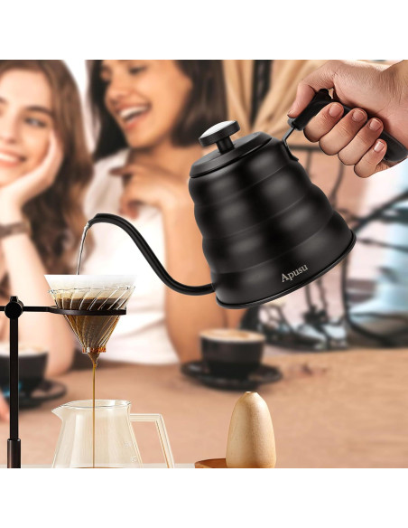 Hervidor de Cuello de Ganso Apusu 1.2L con Termómetro Hervidor de Cuello de Ganso Apusu 1.2L con Termómetro