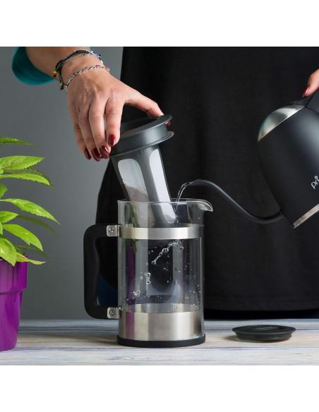 Cafetera 2 en 1 Primula PPBSS-5102 Vidrio Acero Inoxidable 1514ml Cafetera 2 en 1 Primula PPBSS-5102 Vidrio Acero Inoxidable 1514ml