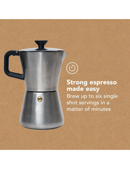 Cafetera Moka Pot MiiR Acero Inoxidable 10oz Manual Cafetera Moka Pot MiiR Acero Inoxidable 10oz Manual