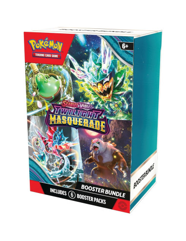 Pokémon TCG: Escarlata y Púrpura - Paquete de Refuerzo Máscara del Crepúsculo (6 Paquetes)