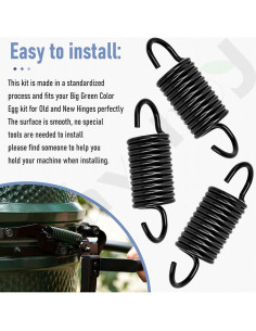 Resortes de Bisagra Braveboy para Big Green Egg - 4 Piezas 2