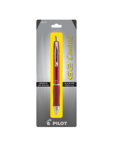 Bolígrafo de Gel Pilot G2 Limitado Retráctil Tinta Negra 0.7mm