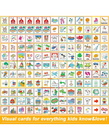 264 Tarjetas de Horario Visual Geyee para Niños - Rutina Diaria 264 Tarjetas de Horario Visual Geyee para Niños - Rutina Diaria