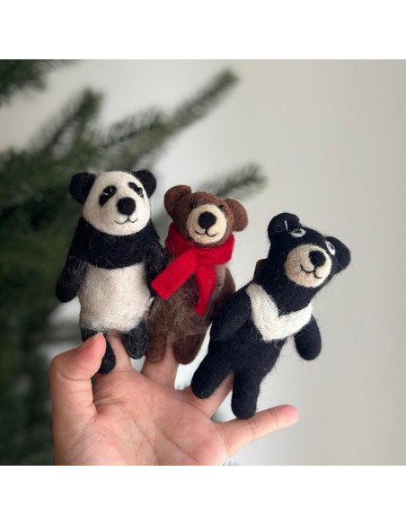 Títere de Dedo Kung Fu Panda Hecho a Mano - Juguete Educativo Títere de Dedo Kung Fu Panda Hecho a Mano - Juguete Educativo