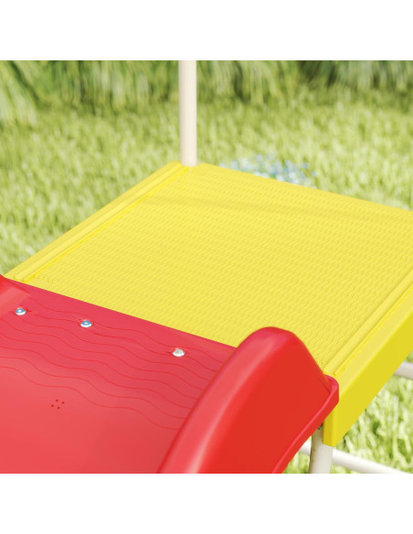 Tobogán de 248.9 cm Qaba para Niños Rojo - Parque Infantil Tobogán de 248.9 cm Qaba para Niños Rojo - Parque Infantil