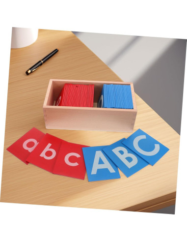 Tablero de Alfabeto Montessori de Madera 22x11.5cm para Niños