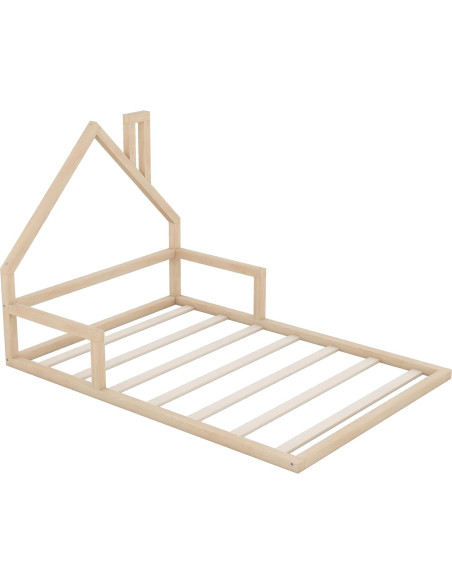 Cama de Suelo Completo MERITLINE con Cabecero Casa Natural Cama de Suelo Completo MERITLINE con Cabecero Casa Natural