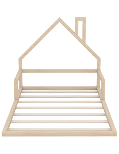 Cama de Suelo Completo MERITLINE con Cabecero Casa Natural